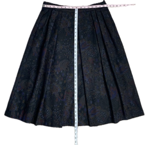 VTG HOCHBERG Germany Wool Pleated A-Line Midi Skirt Size 42 EUR - Picture 12 of 12